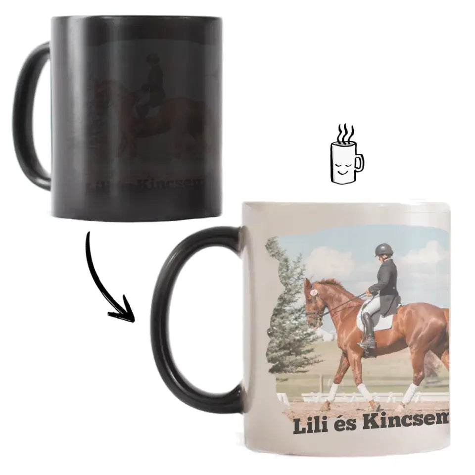 Lovas szív, lovas lélek bögre fényképpel