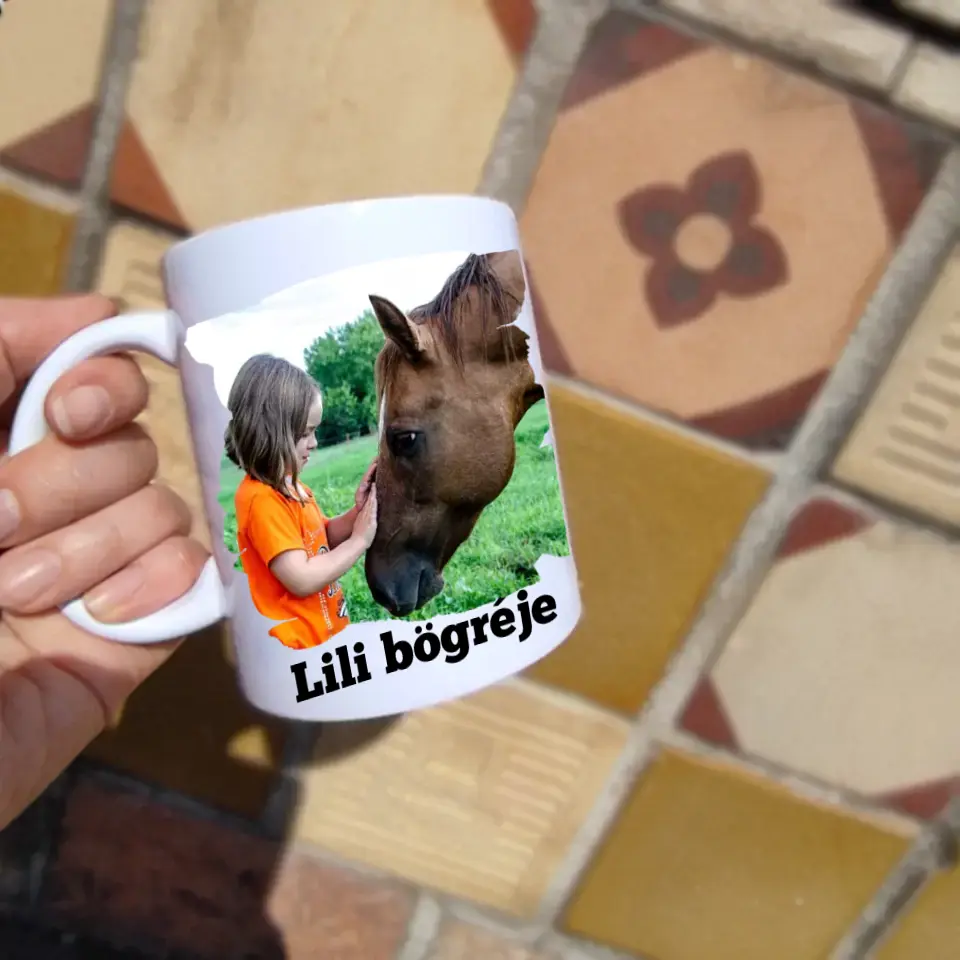 Az élet sokkal jobb lovakkal bögre képpel