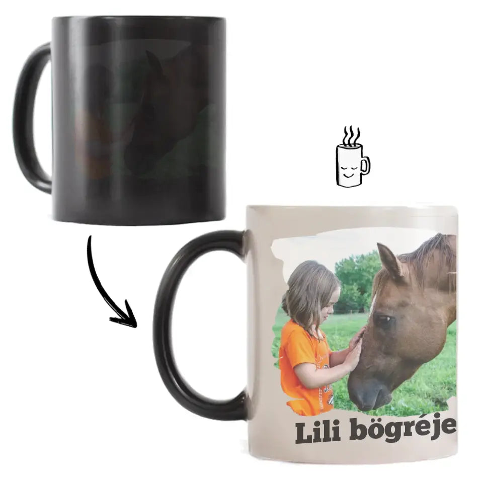 Az élet sokkal jobb lovakkal bögre képpel