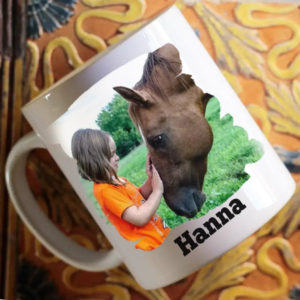 Lovak nélkül lehet élni, de... lovas bögre képpel