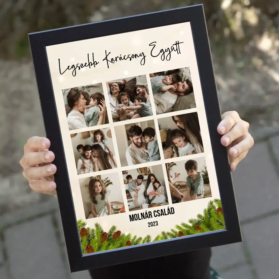 Klasszikus 9 képes karácsonyi falikép