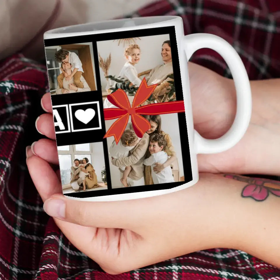 10 Fényképes karácsonyi ajándék bögre Apáknak