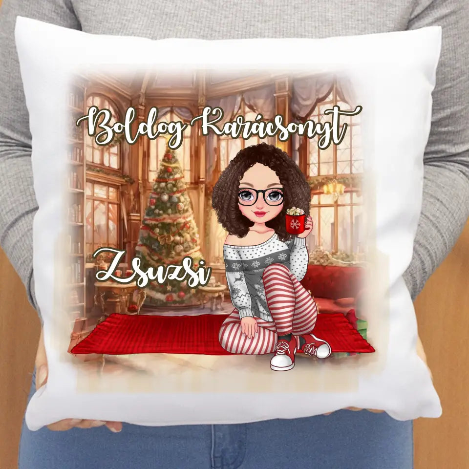Legjobb barátnős karácsonyi ajándék párna választható karakterekkel