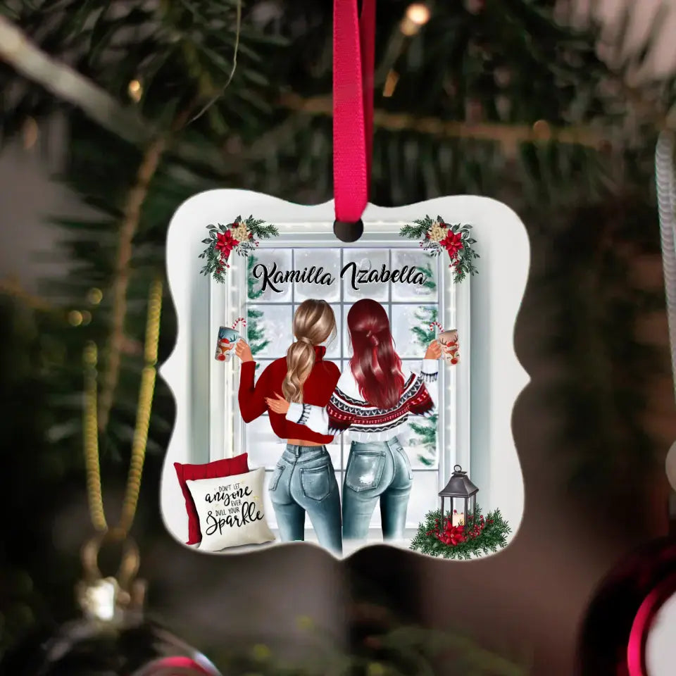 Legjobb barátnős karácsonyfadísz