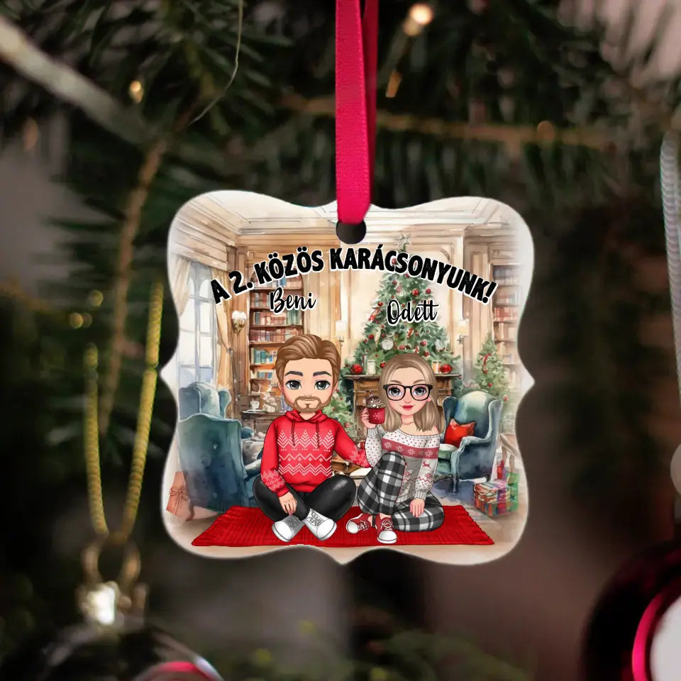 Cuki páros karácsonyfadísz