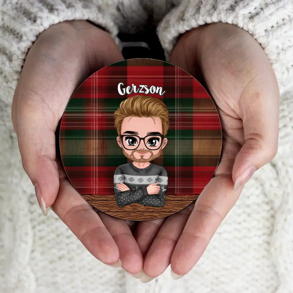 Személyre szabható kör alakú hűtőmágnes karakterekkel