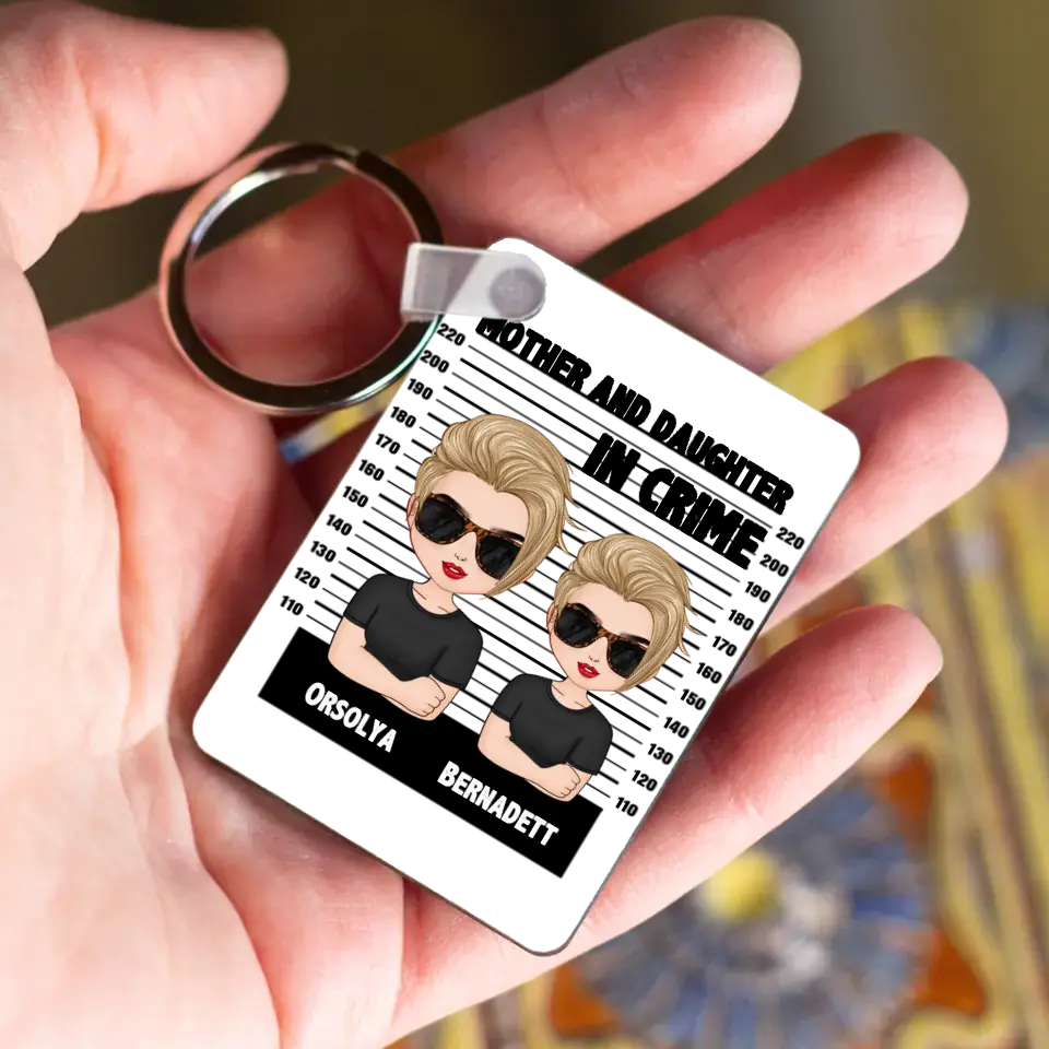 Szerkeszthető karakteres egyedi kulcstartó anyáknak