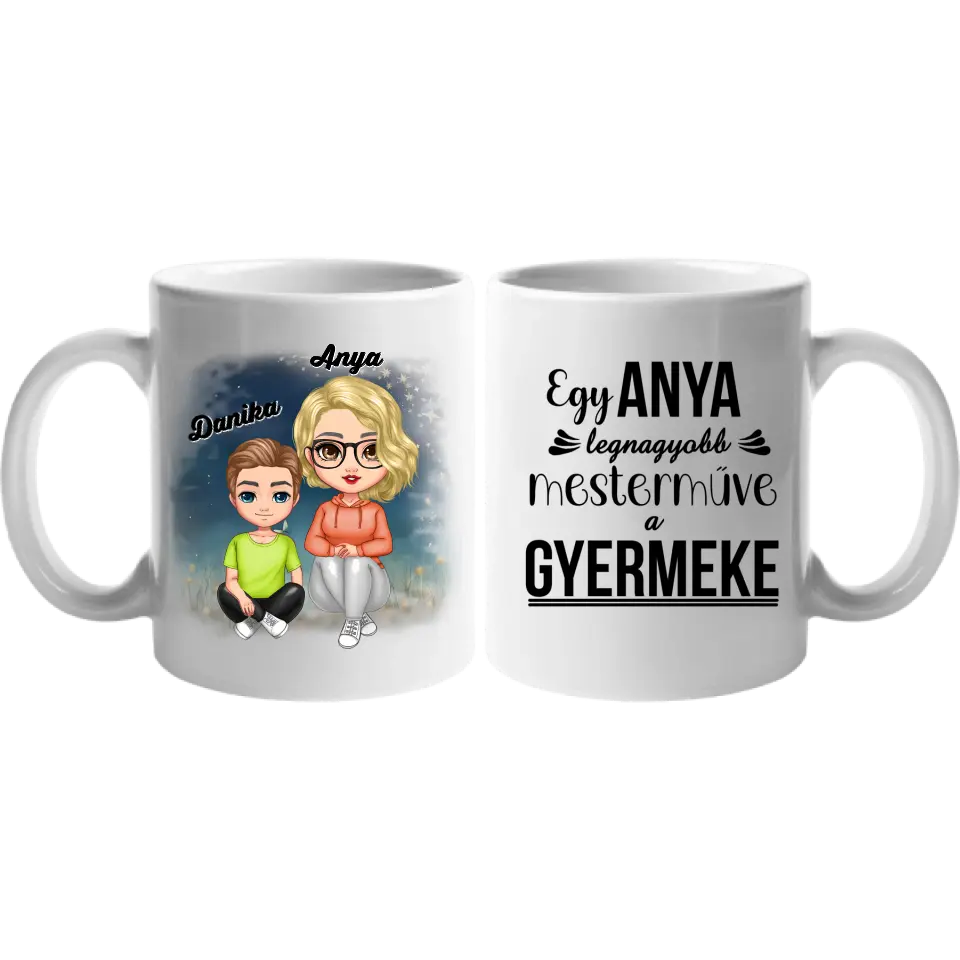 Cuki karakteres Anya-fia bögre