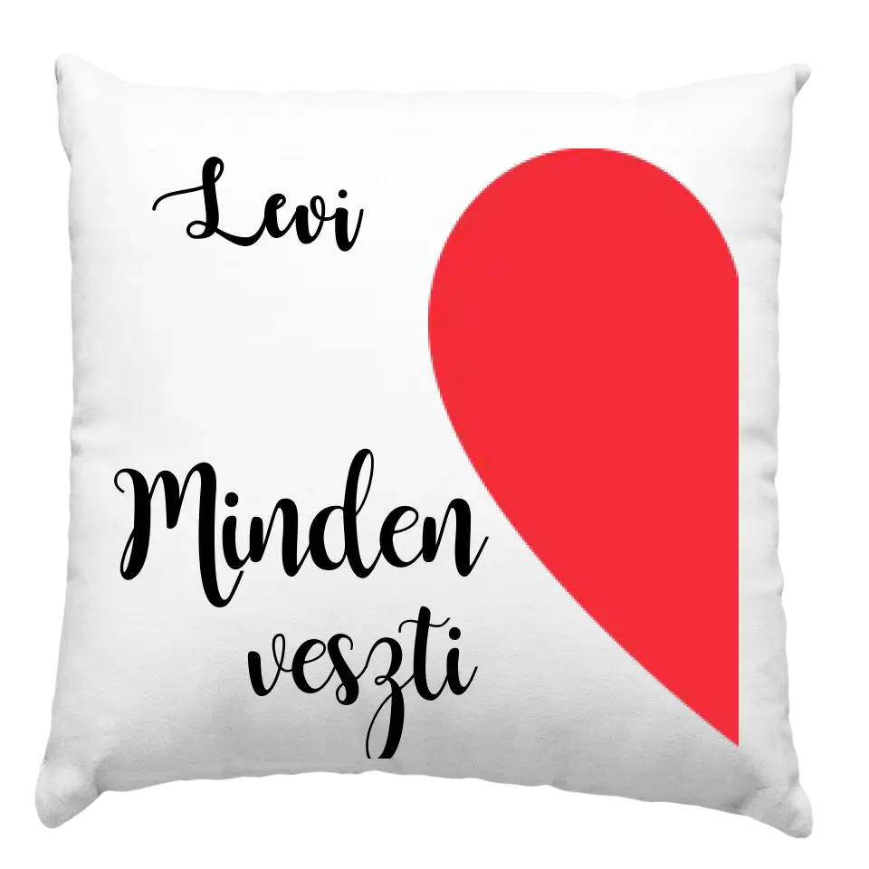 Valentin napi két darabos összeillesztős párna szett