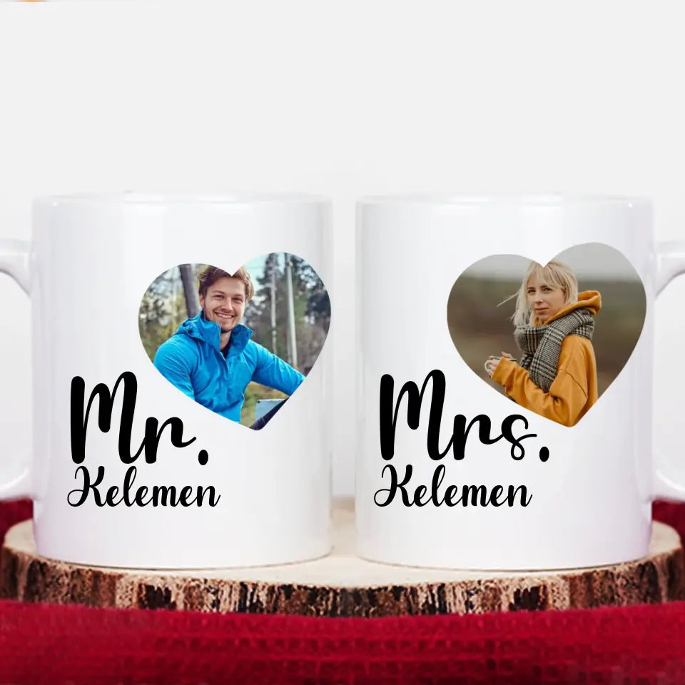 Mr. és Mrs. két darabos bögre szett képpel