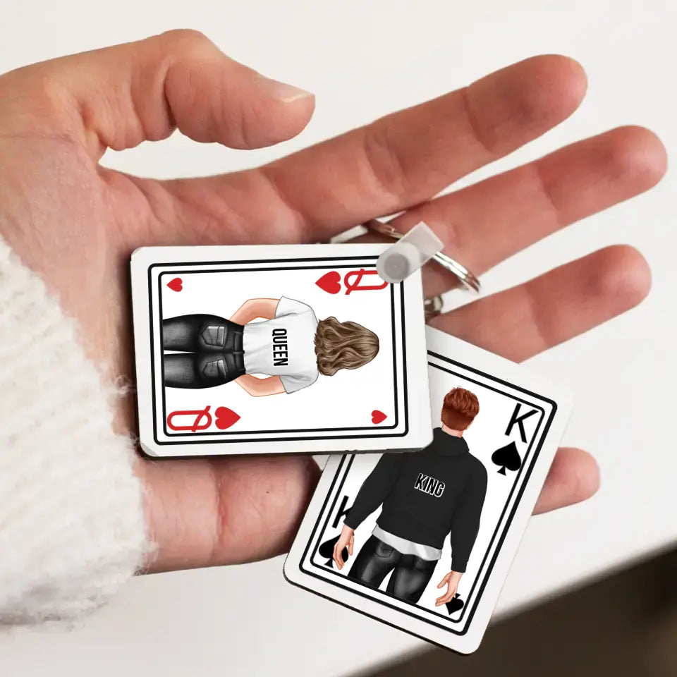 King&Queen szerkeszthető karakteres kulcstartortó 2db-os szettben