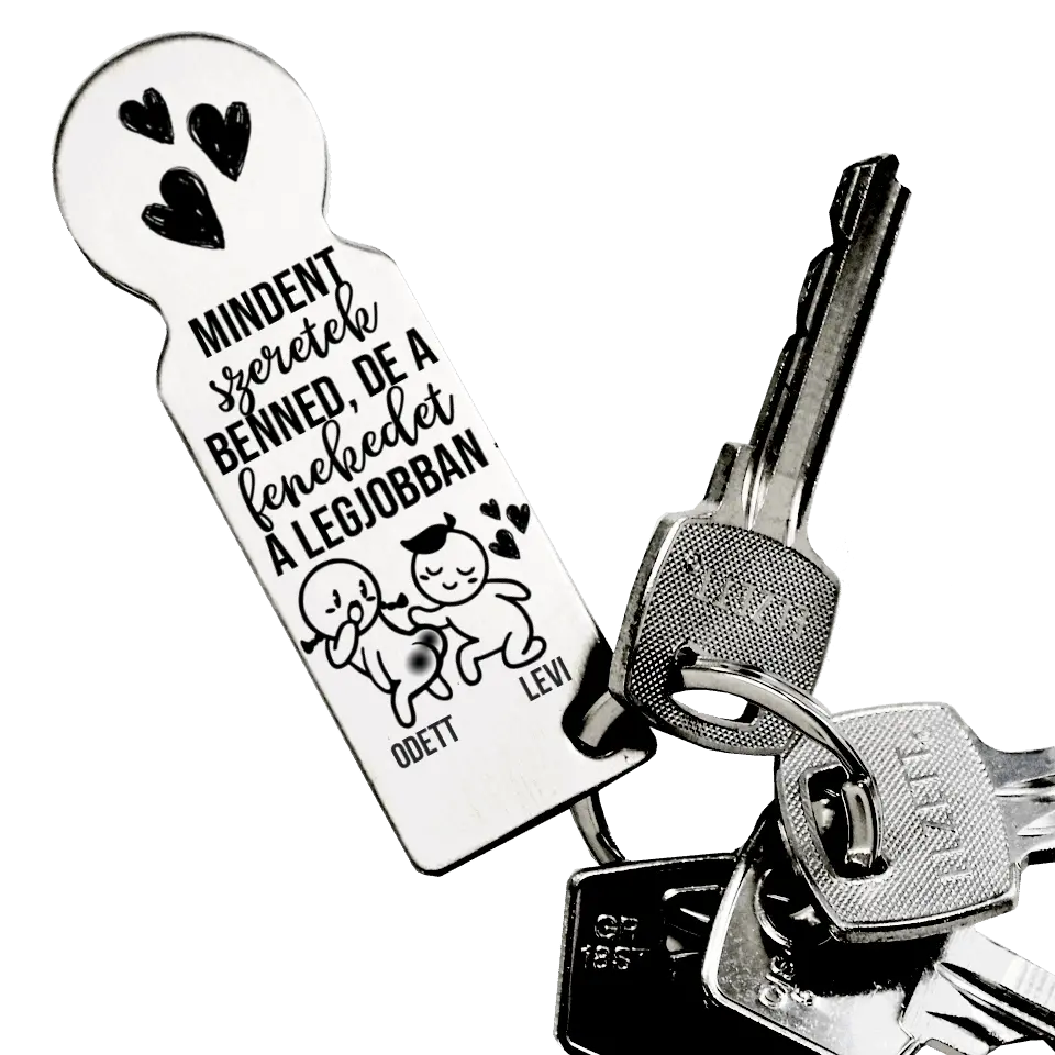 Mindent szeretek benned vicces valentin napi ajándék bevásárló kocsi érme