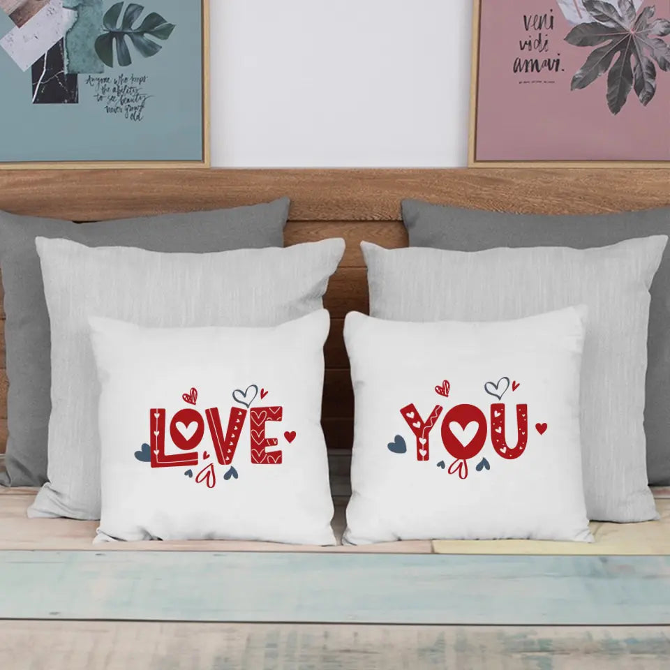 Love you feliratos 2db-os páros párna szett
