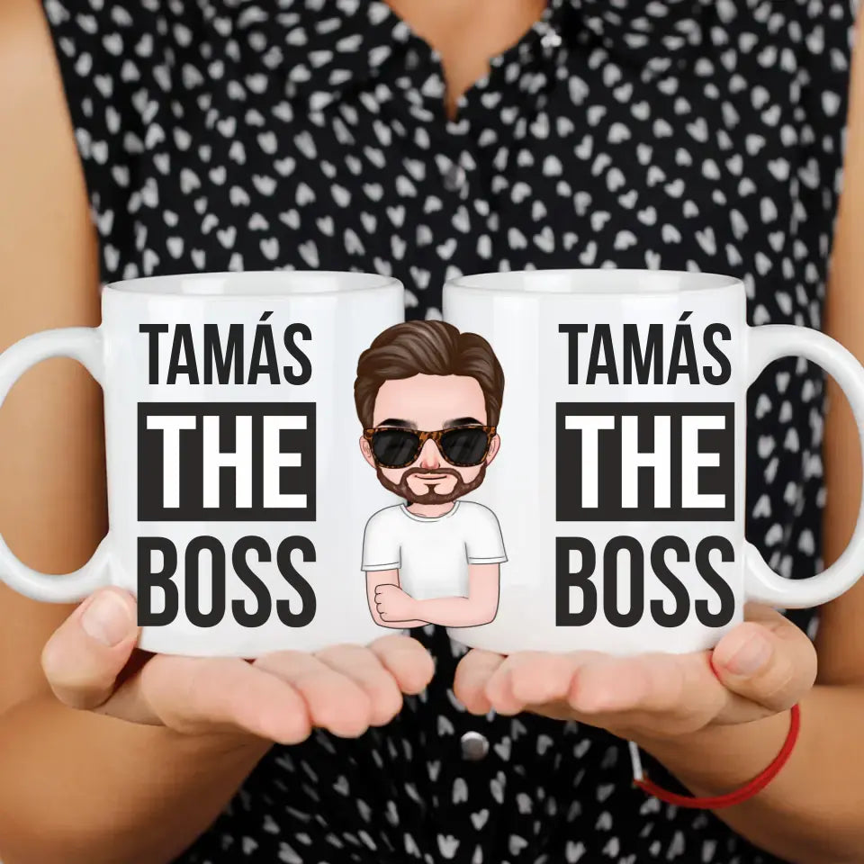 The boss szerkeszthető karakteres bögre