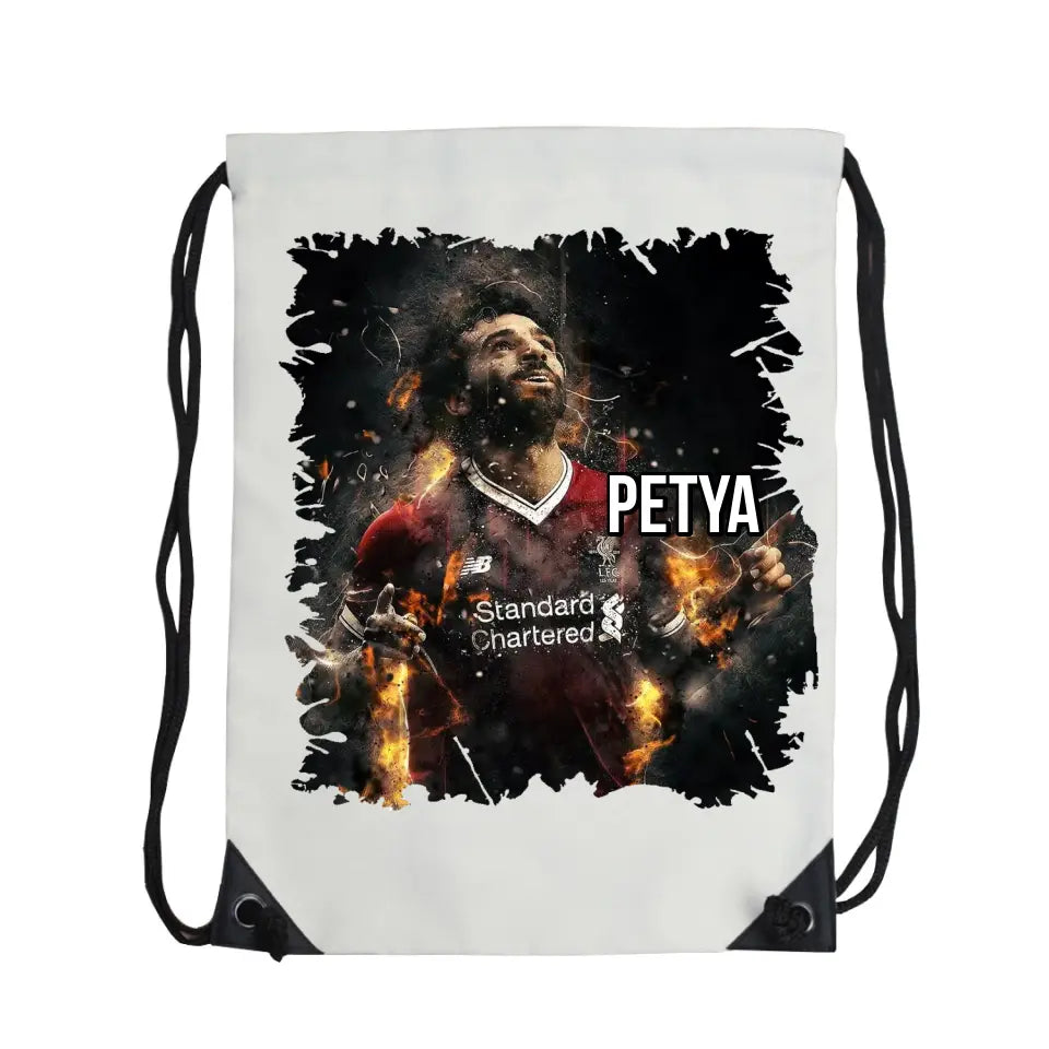 Személyre szabható Mohamed Salah Liverpool egyedi neves tornazsák