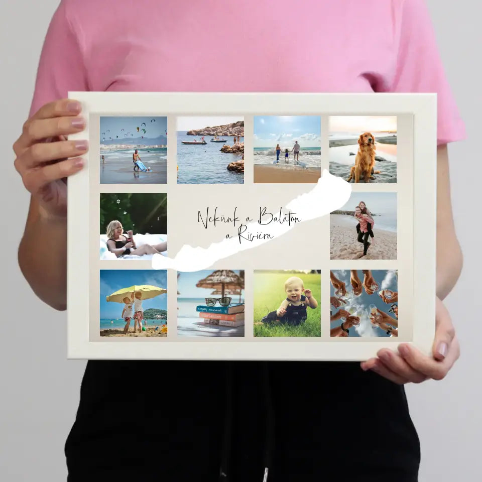 Balatoni nyaralás falikép 10 képpel