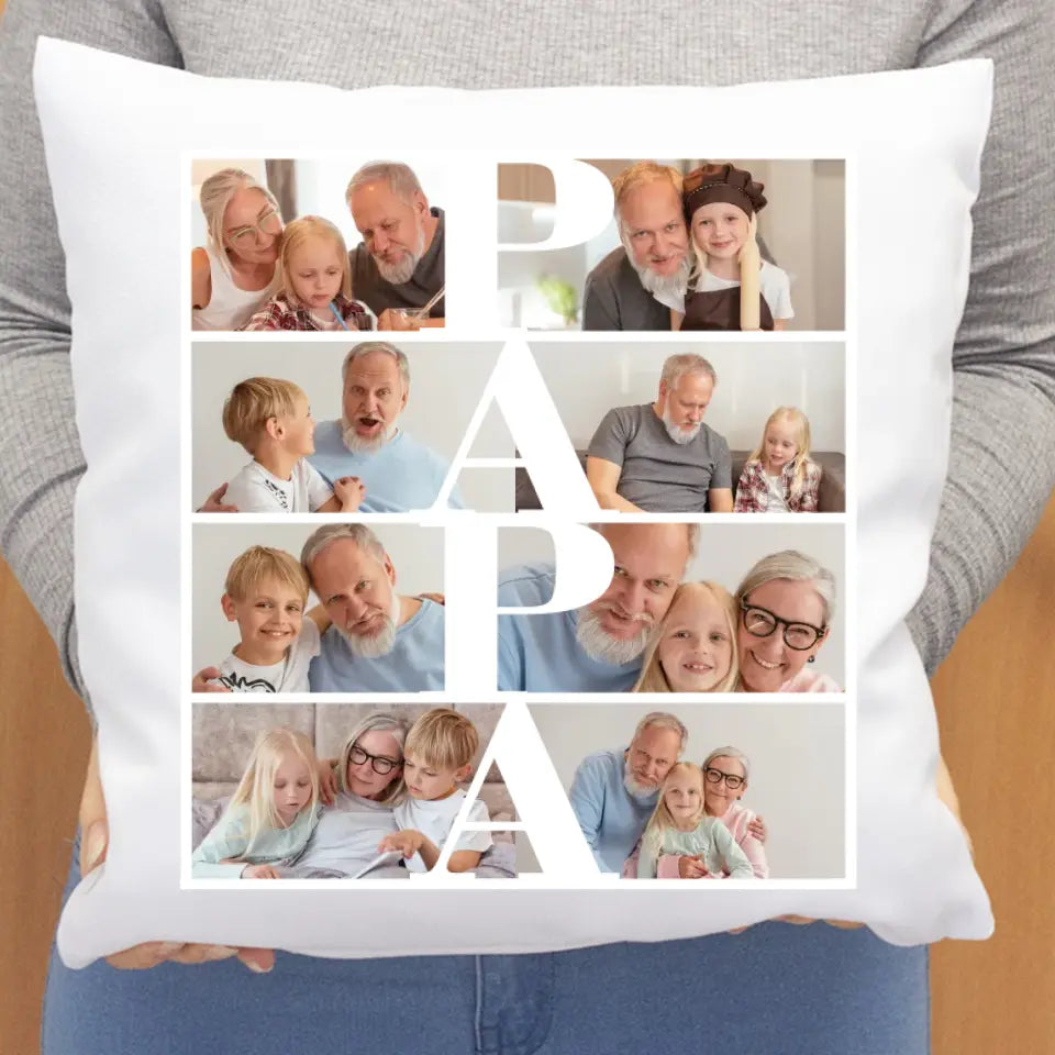 Papa - párna saját képpel