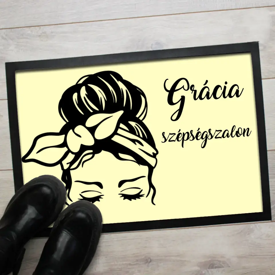 Lábtörlő szépségszalonba