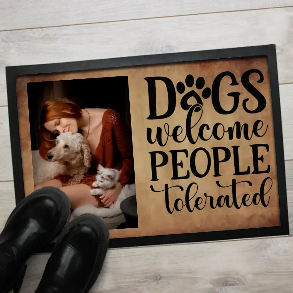 Fényképes lábtörlő kutyásoknak