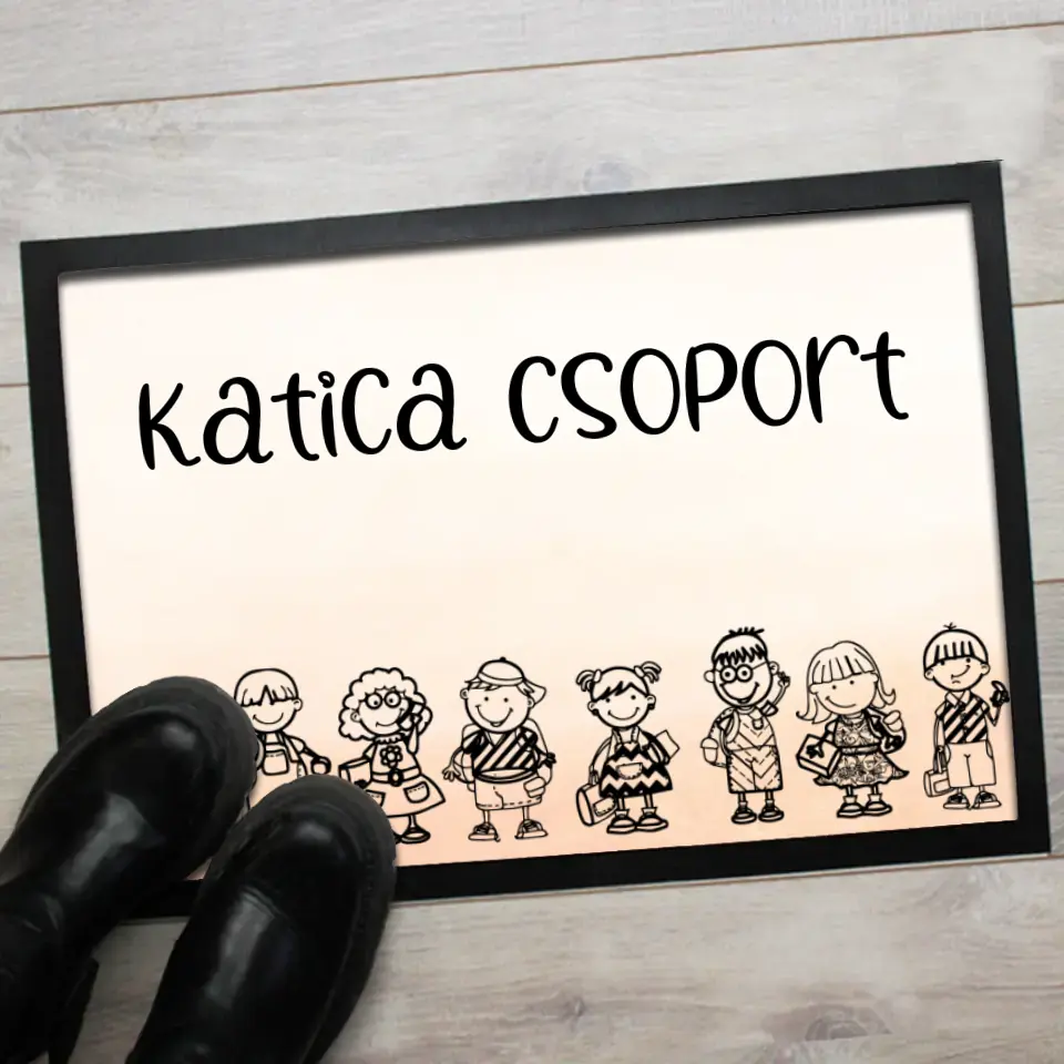 Óvodai csoport lábtörlő