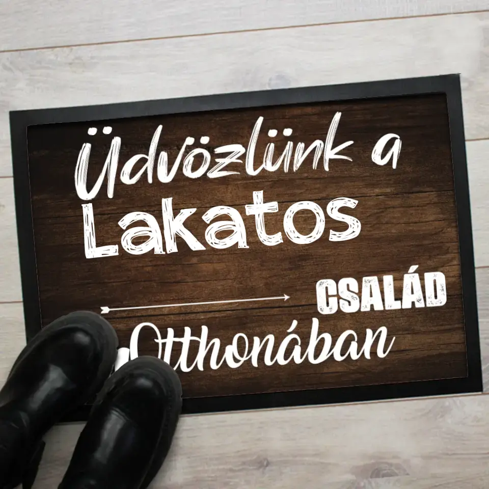 Üdvözlünk lábtörlő