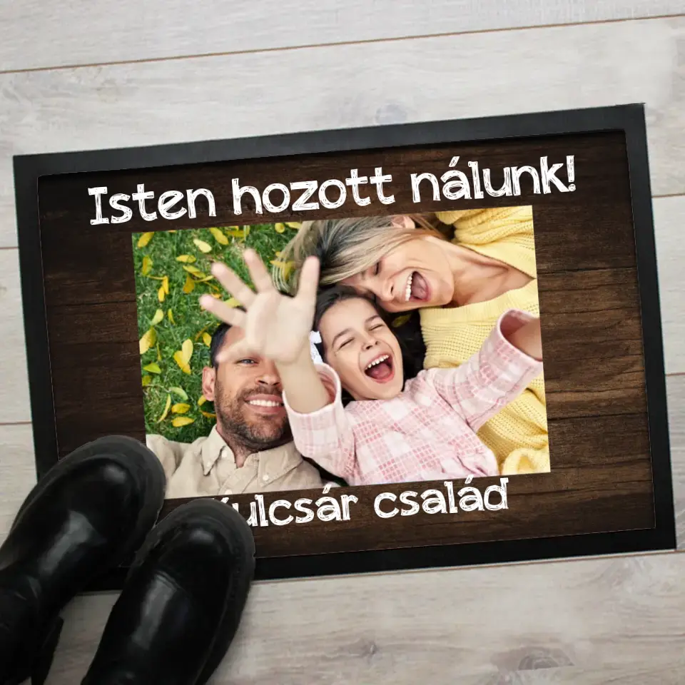 Fényképes lábtörlő