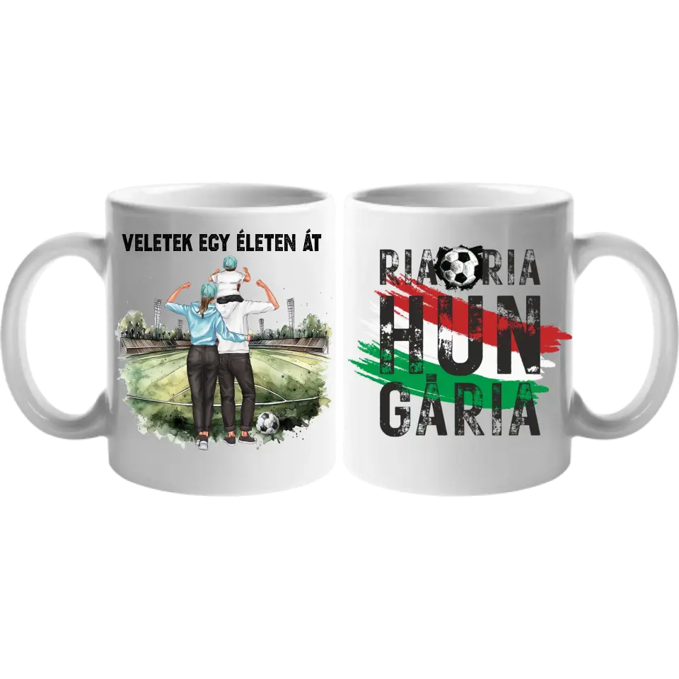 Szerkeszthető karakteres EB 2024 bögre