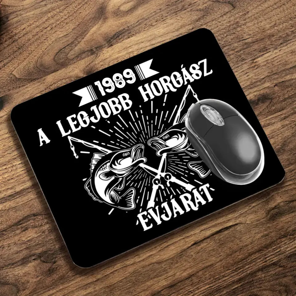 A legjobb horgász évjárat születésnapi ajándék egérpad