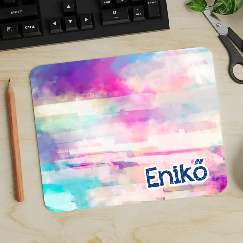 Festett hatású egérpad saját névvel