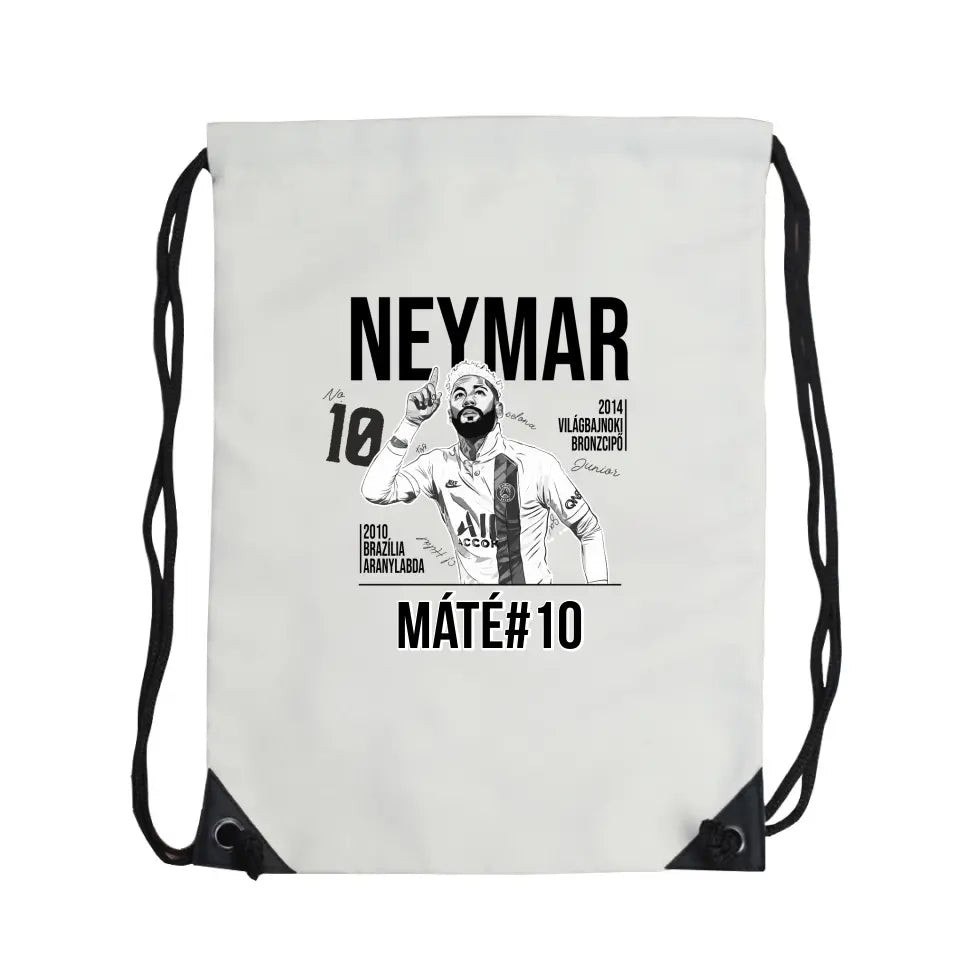 Személyre szabható ajándék focis tornazsák - Neymar