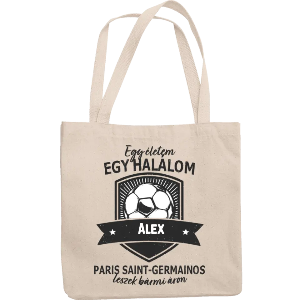 Egyedi neves Paris Saint-German focis vászontáska