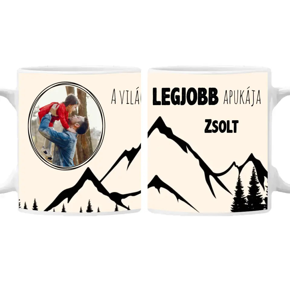 Egyedi képes bögre a világ legjobb Apukájának