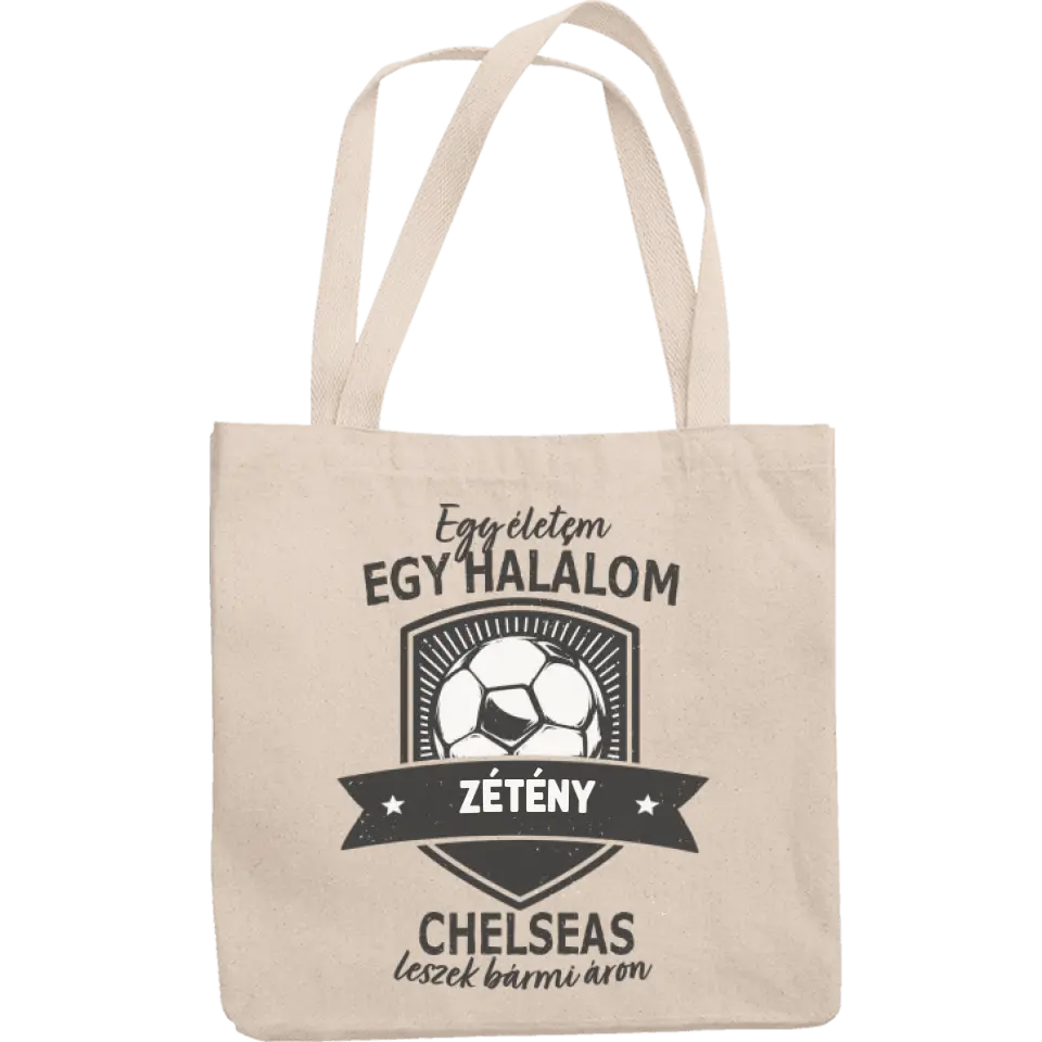 Egyedi neves Chelsea focis vászontáska