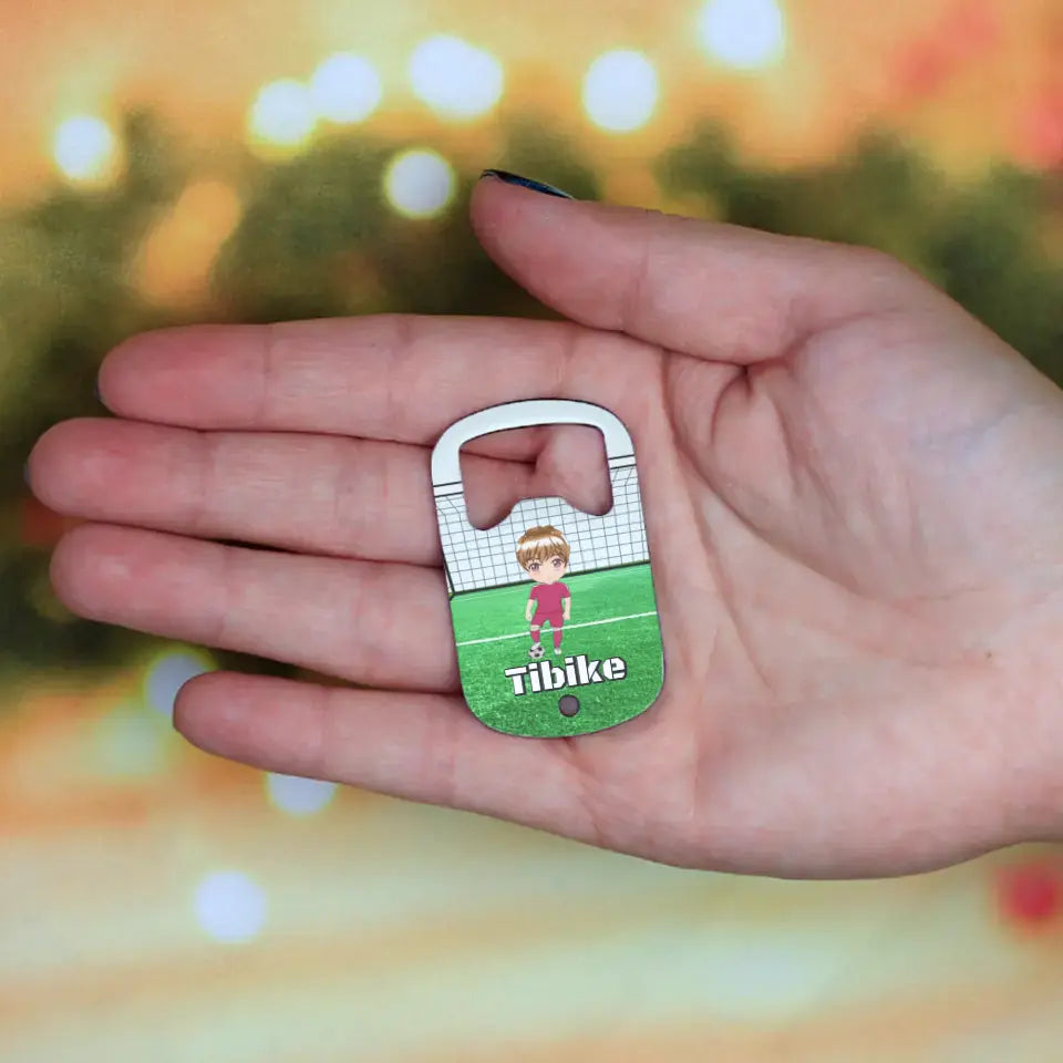 Focis válaszható fiú karakteres sörnyitó