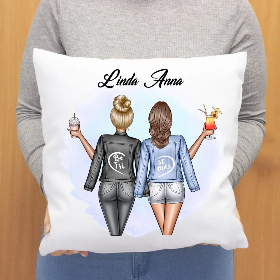 Egyedi legjobb barátnős párna