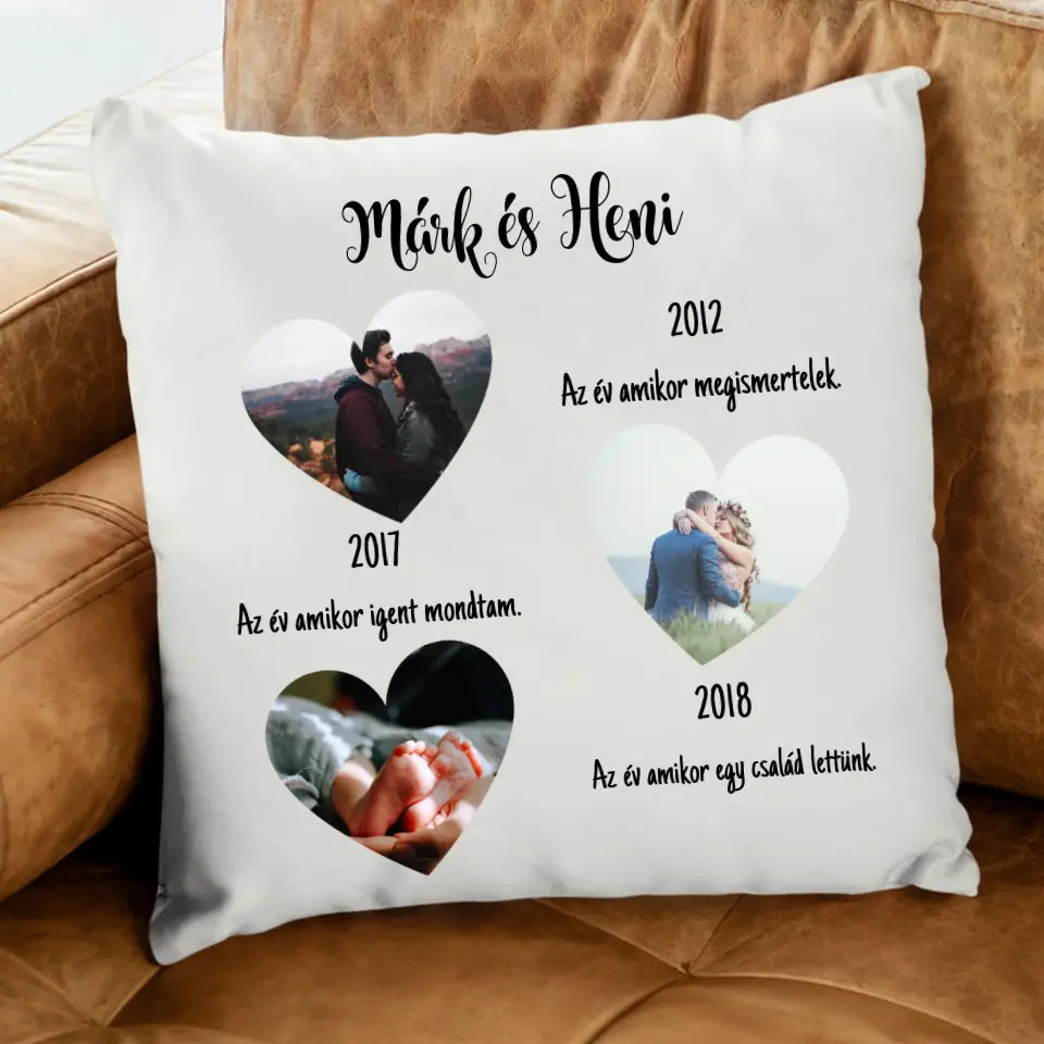 Mérföldkő párna pároknak