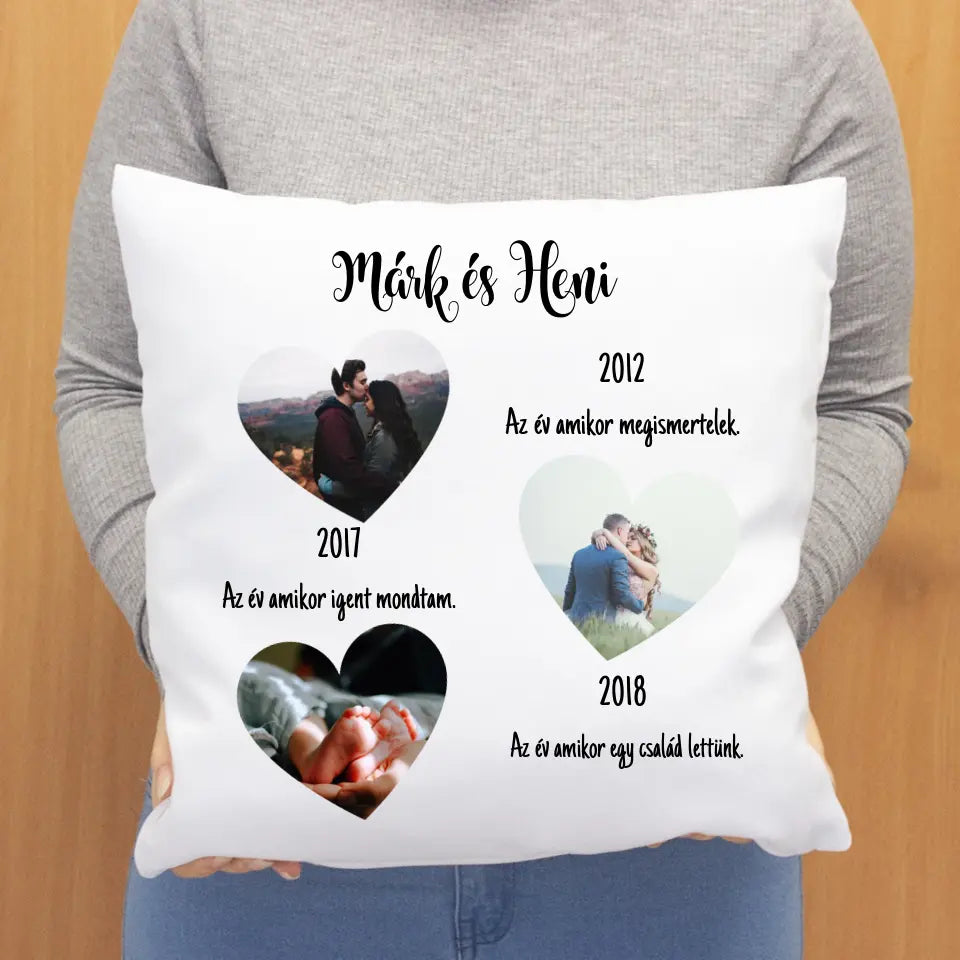 Mérföldkő párna pároknak