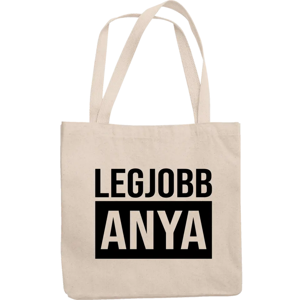 Ajándék anyukáknak- Legjobb Anya egyedi vászontáska