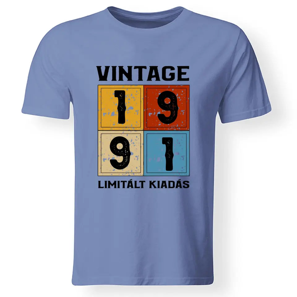 Szülinapi ajándék férfiaknak - Limitált kiadás évszámmal férfi póló