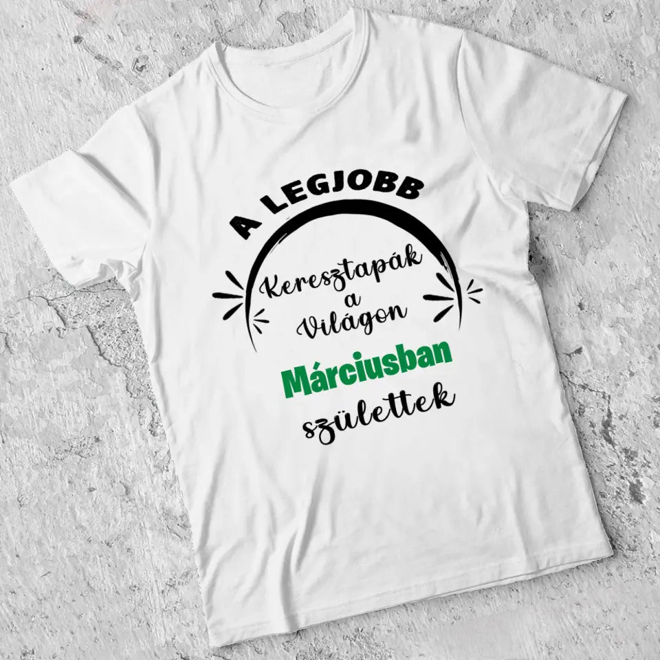 Születésnapi ajándék póló a legjobb Keresztapáknak