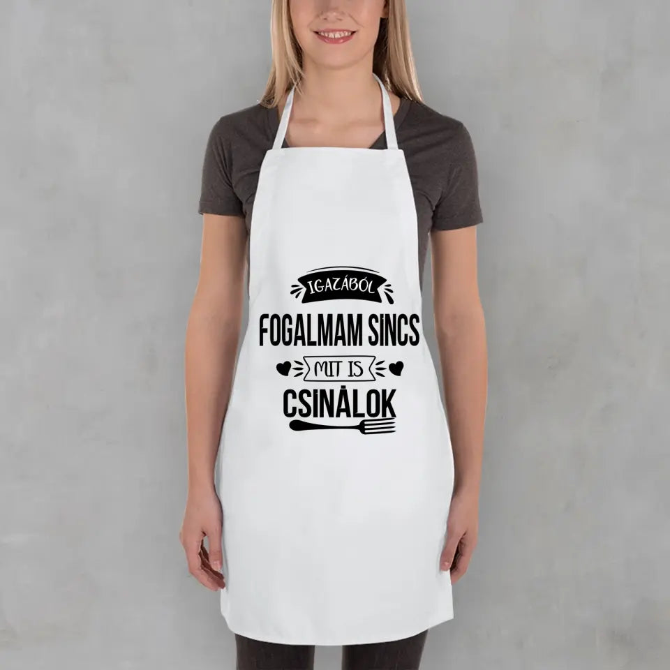 Vicces feliratos kötény névvel