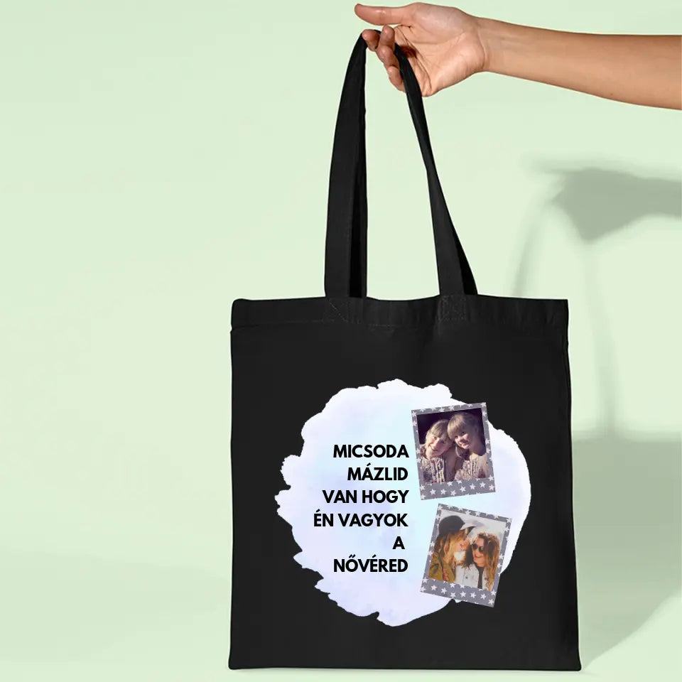 Polaroid fényképes vászontáska