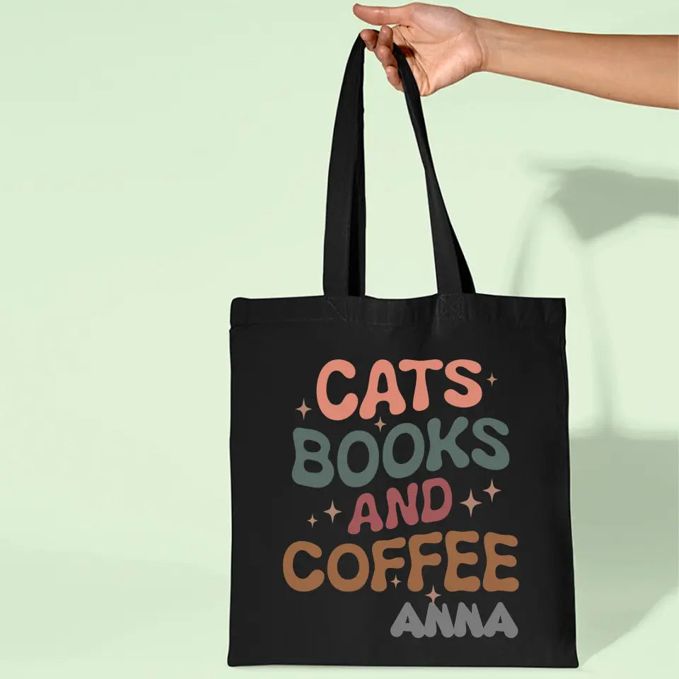Cats.Books.Coffee vászontáska