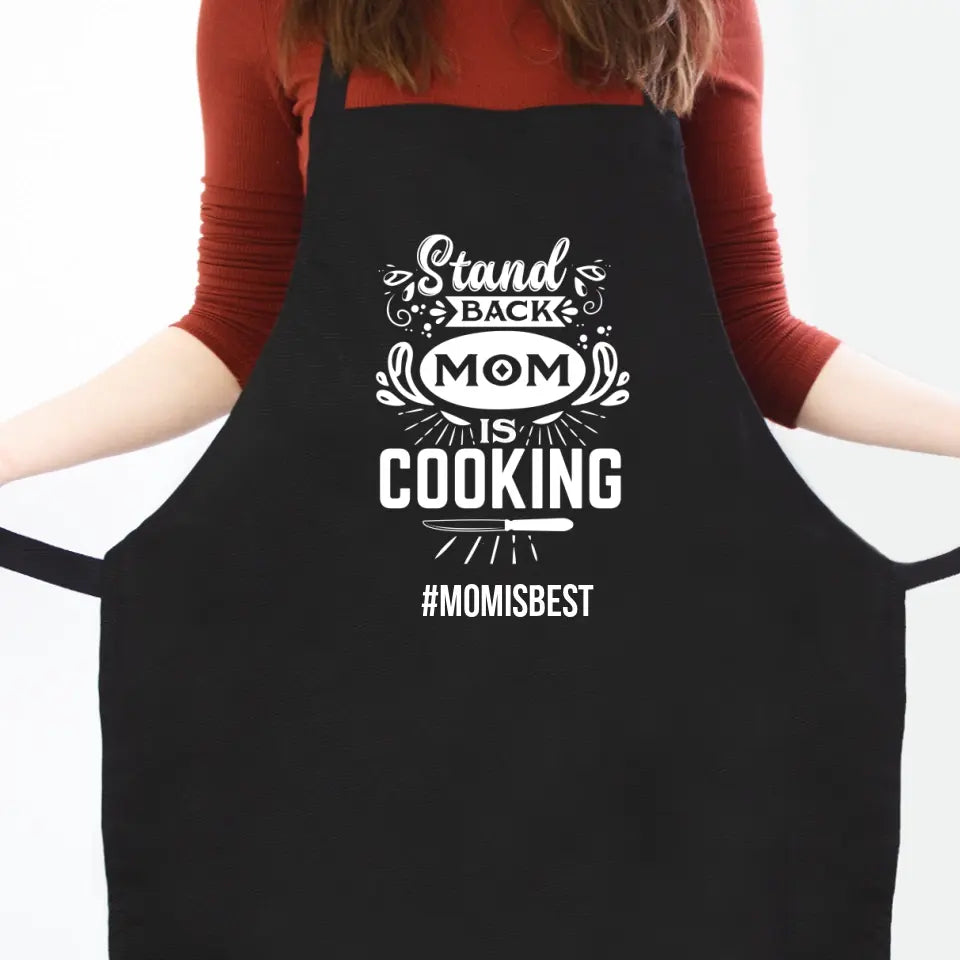 Fekete kötény Anyáknak választható felirattal