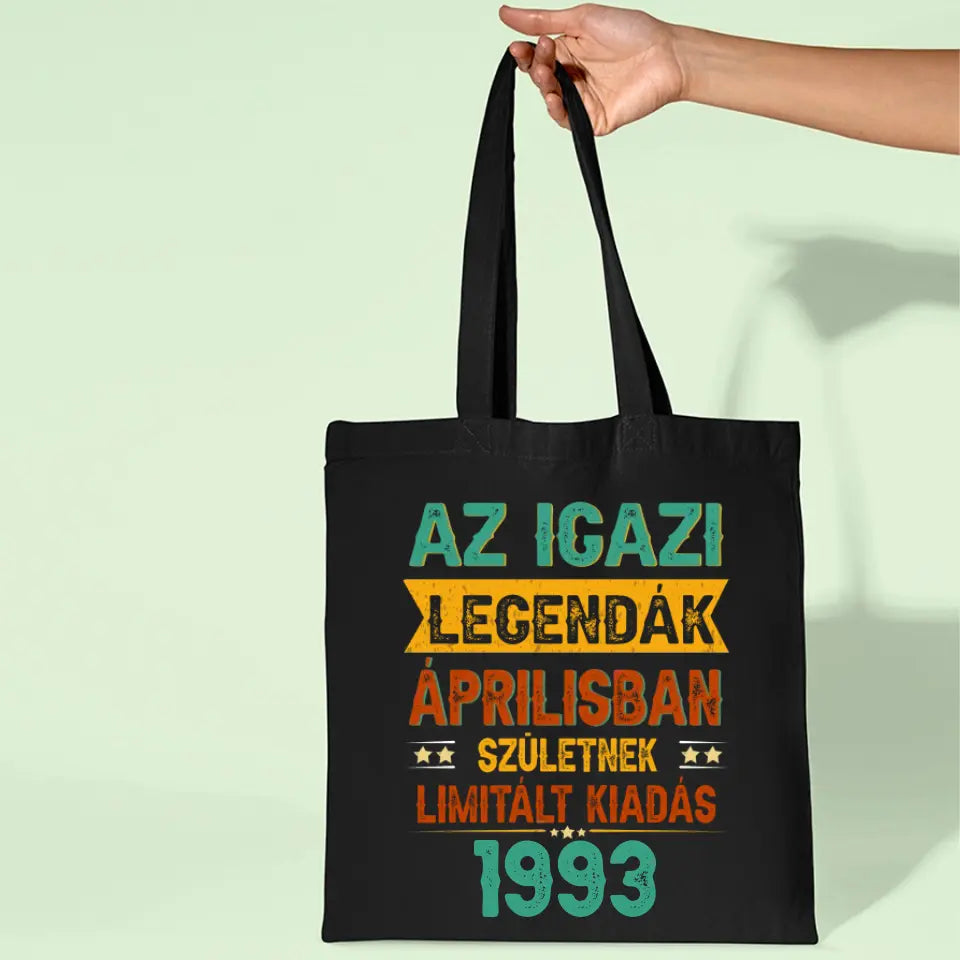 Az igazi legendák szülinapi vászontáska