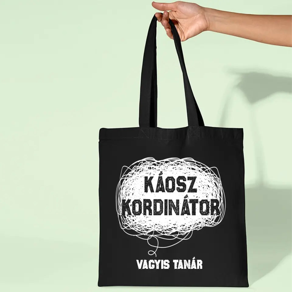Káosz kordinátor, vagyis tanár vászontáska