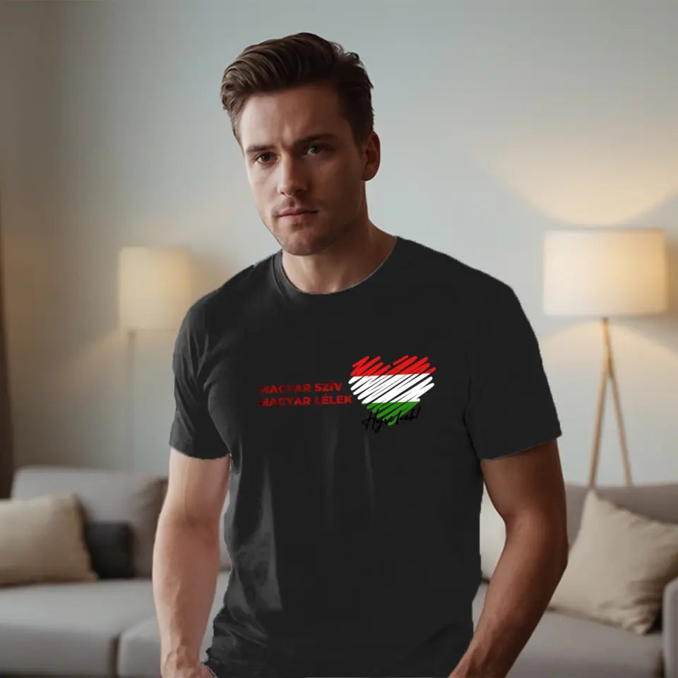 Magyar szív magyar lélek férfi póló