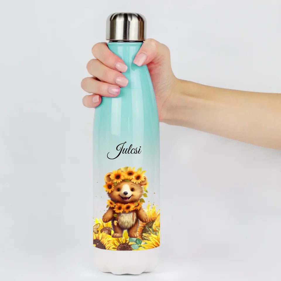 Állatos színátmenetes kulacs névvel