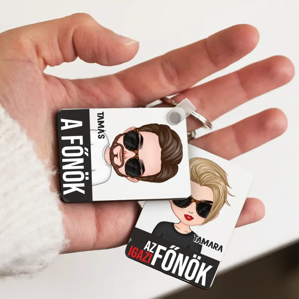 Páros valentin napi kulcstartortó cuki karakterekkel 2db-os szettben