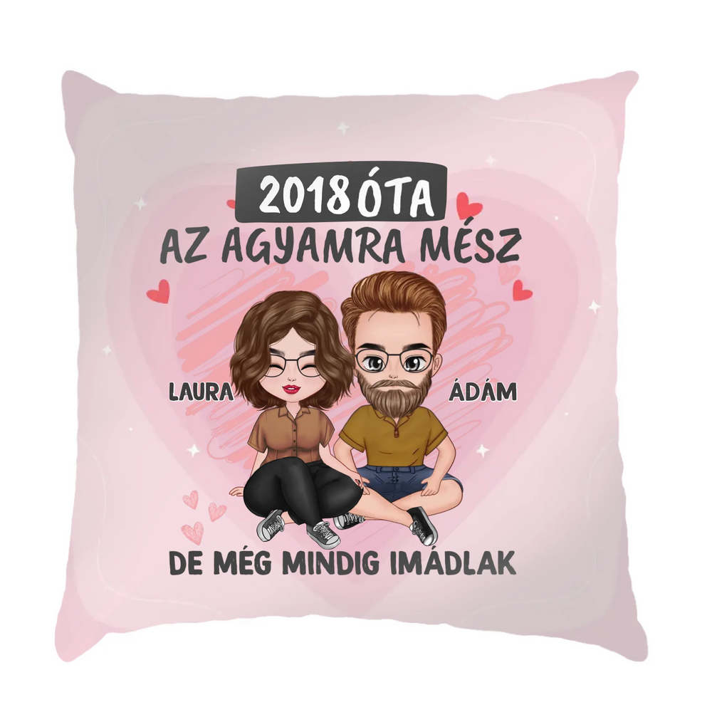 Az agyamra mész cuki karakteres telinyomatos párna